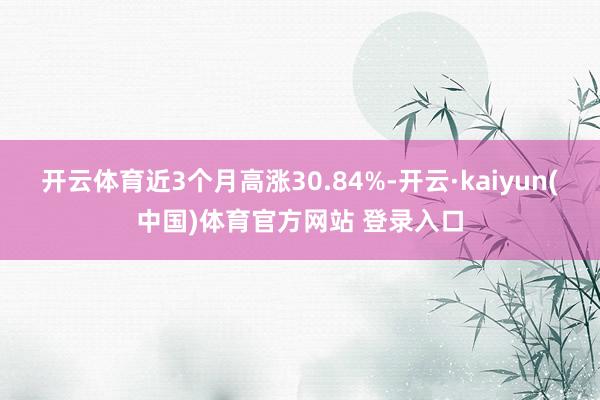 开云体育近3个月高涨30.84%-开云·kaiyun(中国)体育官方网站 登录入口