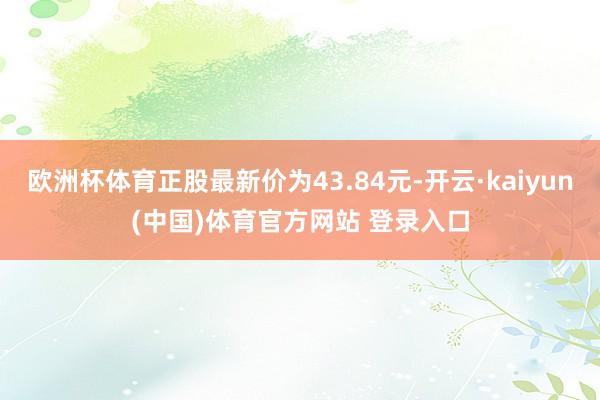欧洲杯体育正股最新价为43.84元-开云·kaiyun(中国)体育官方网站 登录入口
