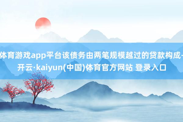 体育游戏app平台该债务由两笔规模越过的贷款构成-开云·kaiyun(中国)体育官方网站 登录入口