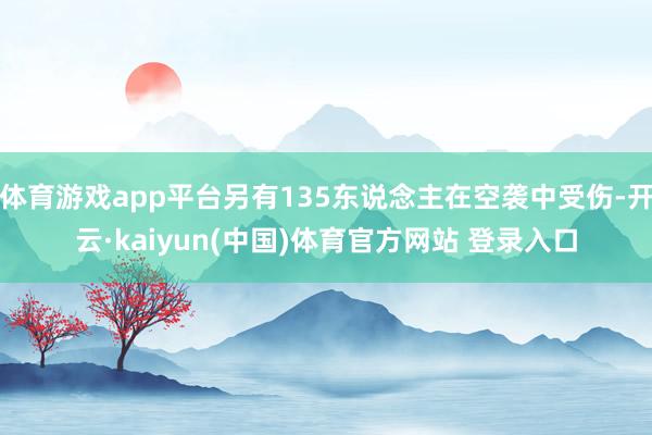 体育游戏app平台另有135东说念主在空袭中受伤-开云·kaiyun(中国)体育官方网站 登录入口