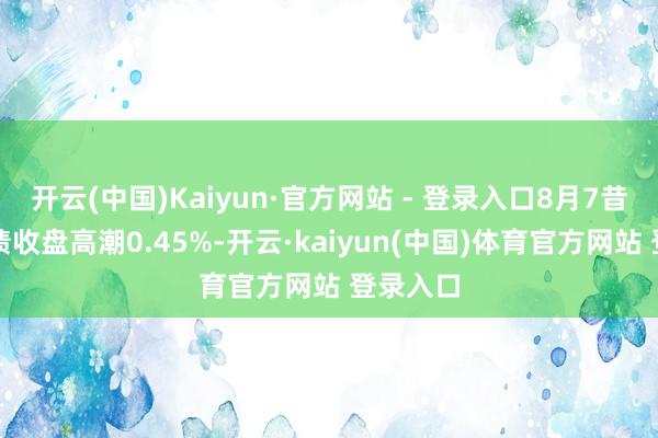 开云(中国)Kaiyun·官方网站 - 登录入口8月7昔日银转债收盘高潮0.45%-开云·kaiyun(中国)体育官方网站 登录入口